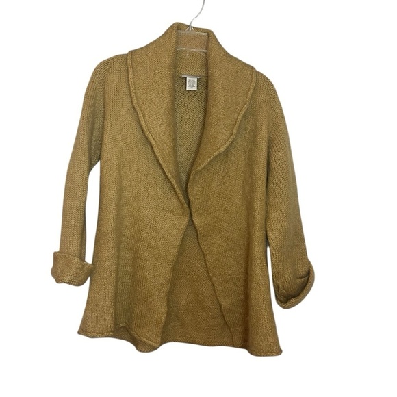Soft Surroundings Sweaters - Soft Surroundings Mohair Wool Blend Cardigan Sweater PXS Tan Open Front